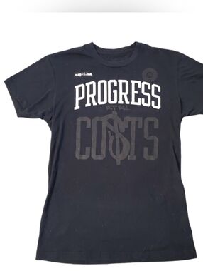 Flag Nor Fail Women's Black Progress At All Costs Short Sleeve T-shirts X-Small‎